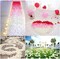 Rose Flower Petals White 1200pcs Artificial Flowers Silk Rose Petals for Wedding Decoration Party Table Confetti Romantic Night Valentine's Day